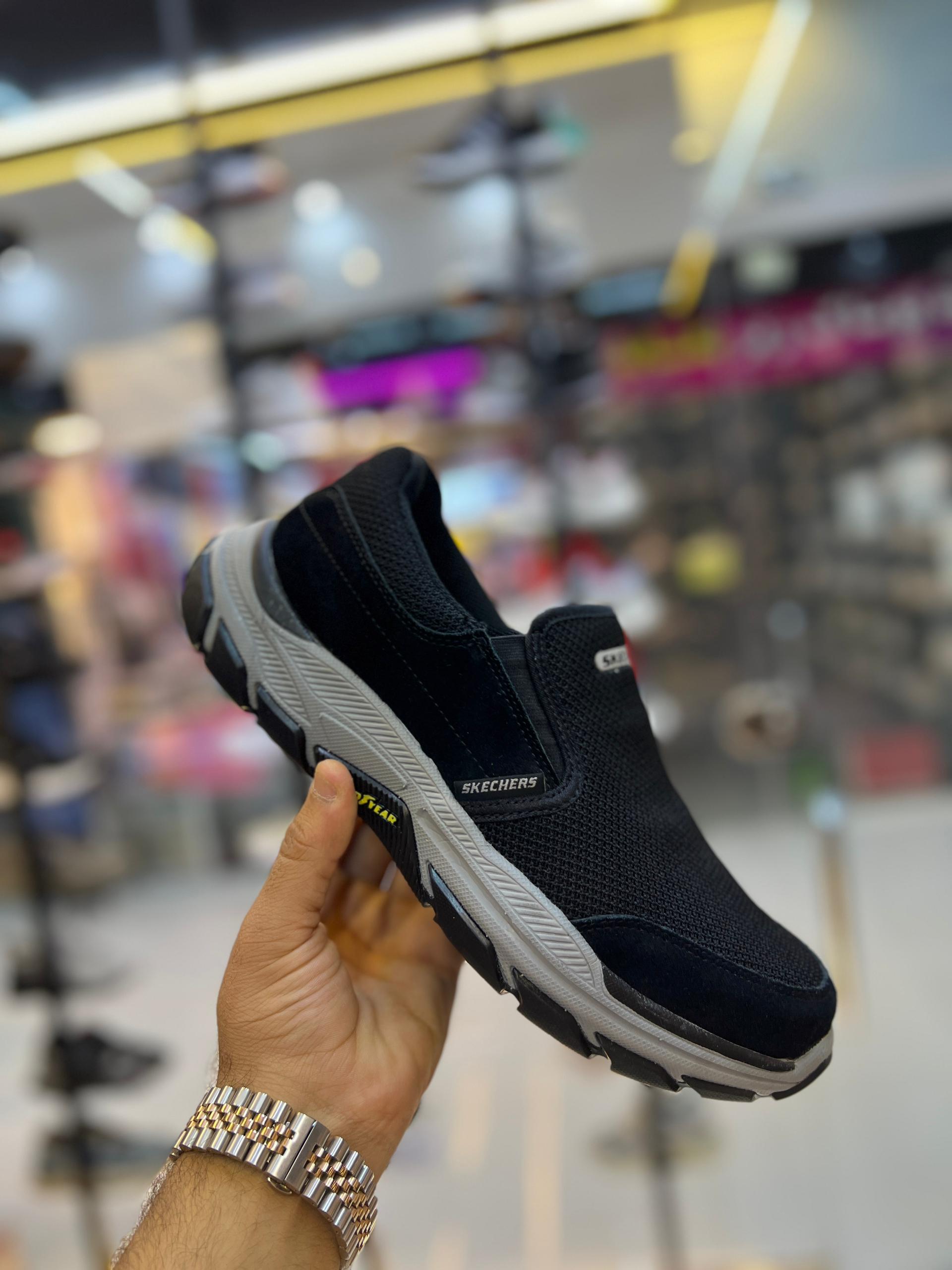 کفش اسکیچرز مردانه اورجینال بدون بند زیره goodYear